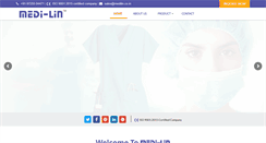 Desktop Screenshot of medilin.co.in